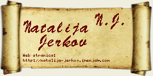 Natalija Jerkov vizit kartica